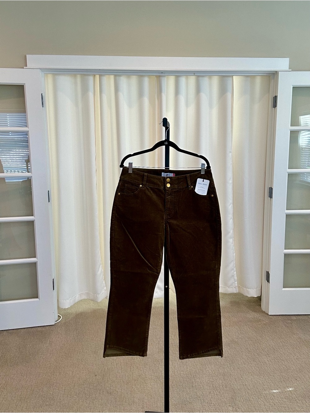 CAbi Corduroy High-Low Crop
